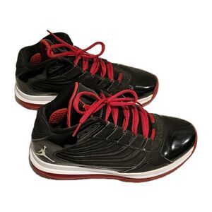Air Jordan Big Ups Bred Sneaker Black/White/Red Size 9